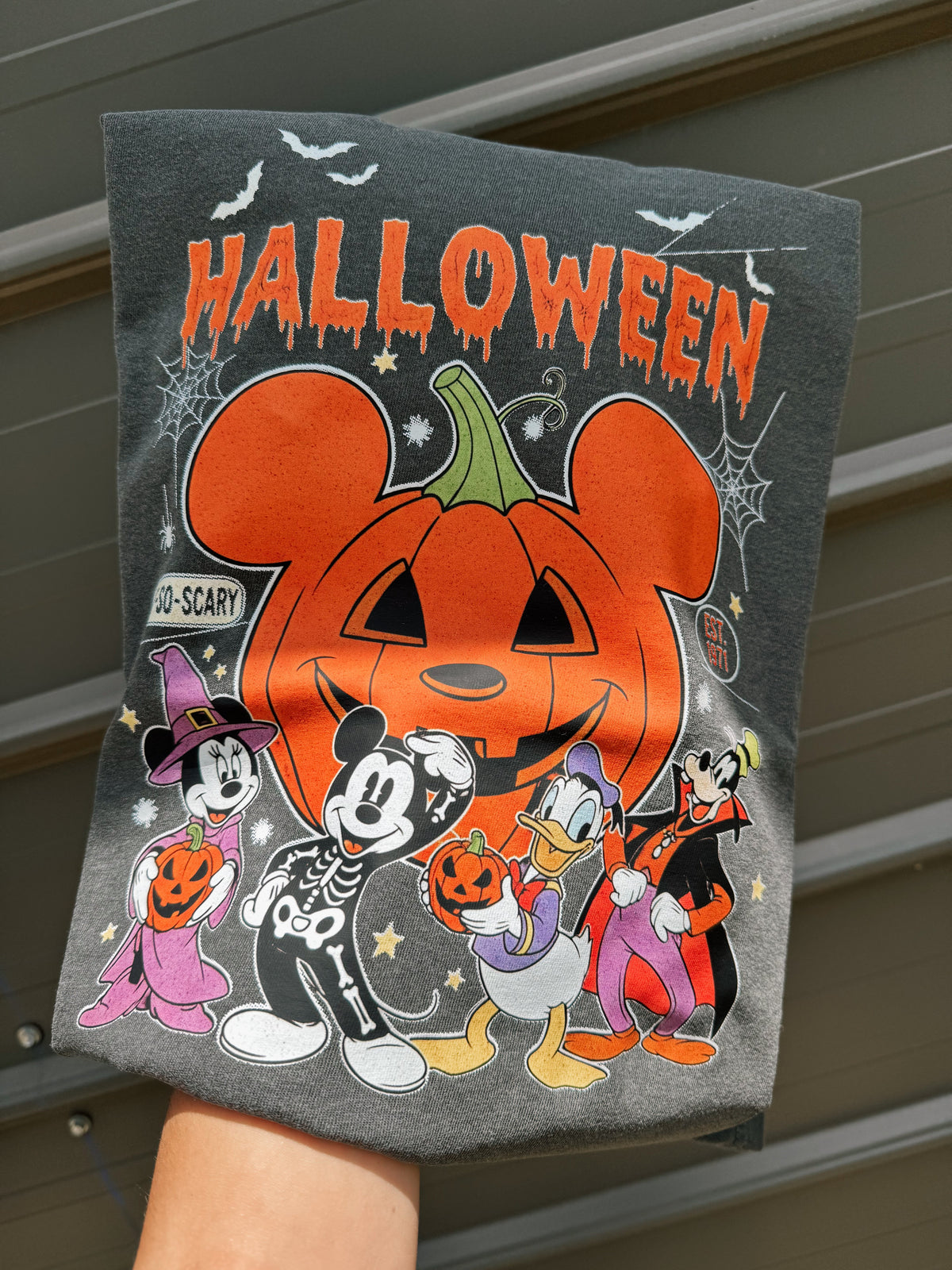 T-shirt graphique personnage d'Halloween | Haut d'Halloween vintage à motif citrouille | T-shirt cartoon effrayant