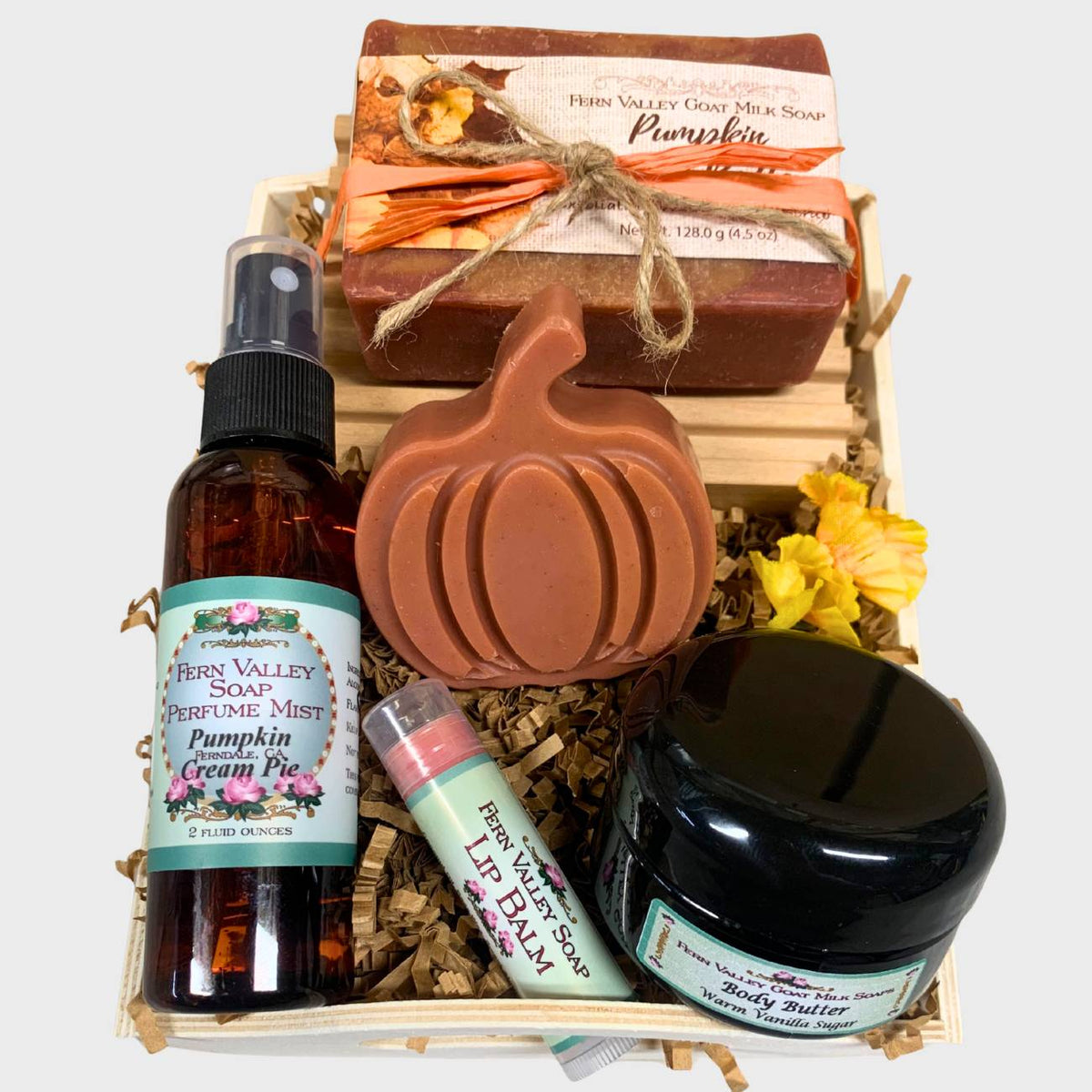 Pumpkin Patch Gift Crate | Goat Milk Soap, Perfume & Body Butter Set