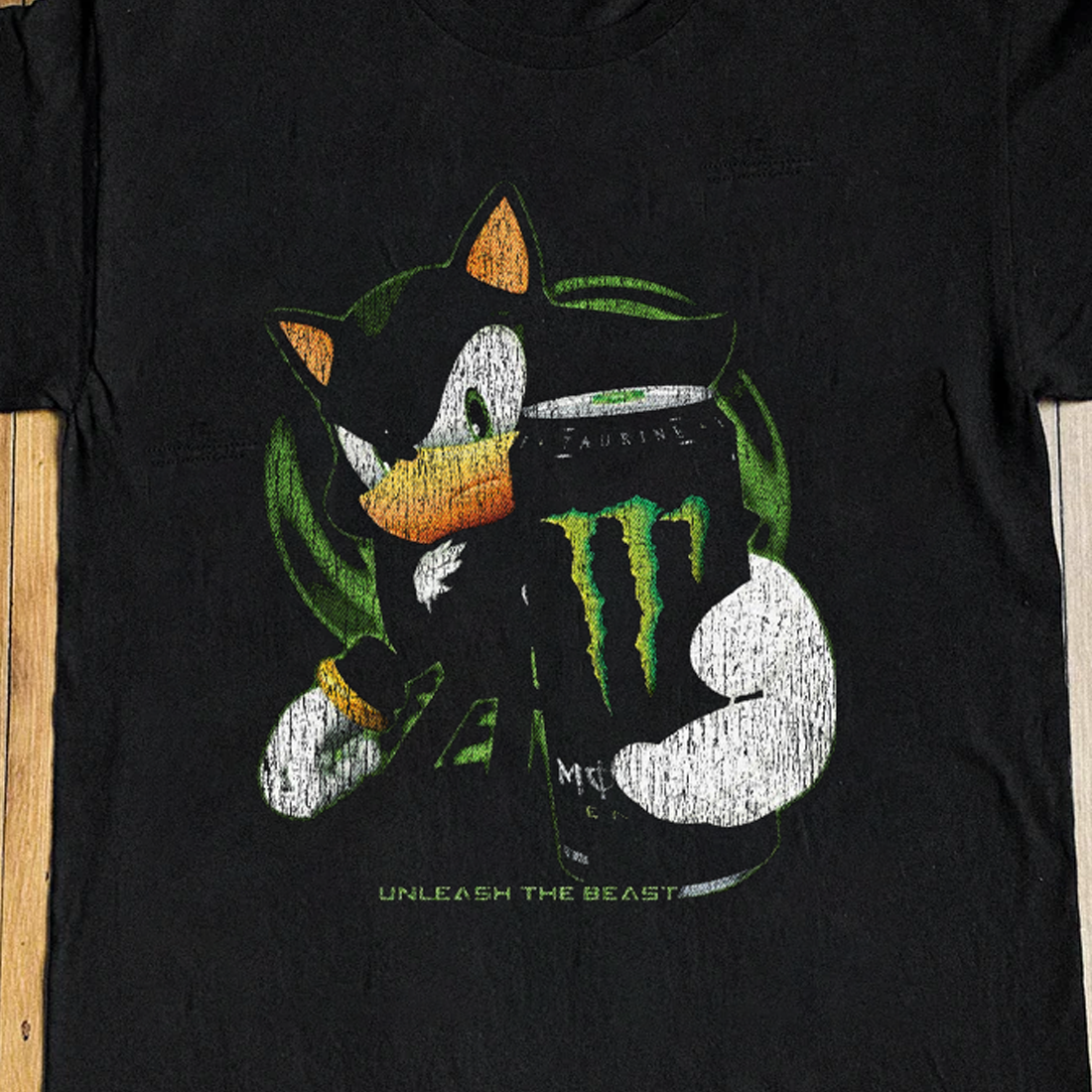 T-shirt noir Scourge X Monster