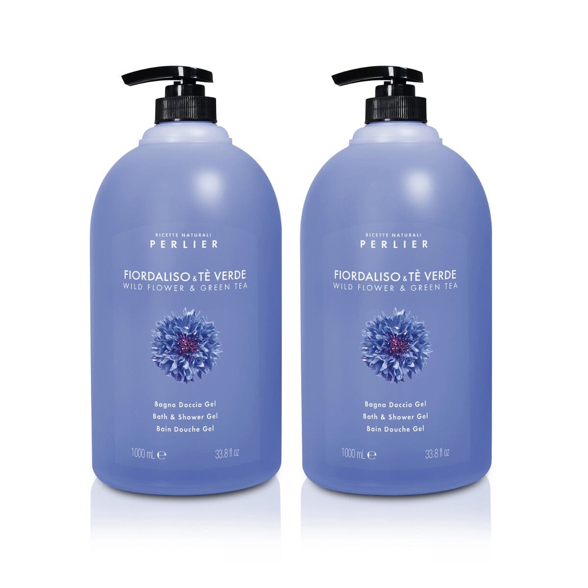 Wild Flower & Green Tea Bath & Shower Gel, 33.8 oz, 2-Pack