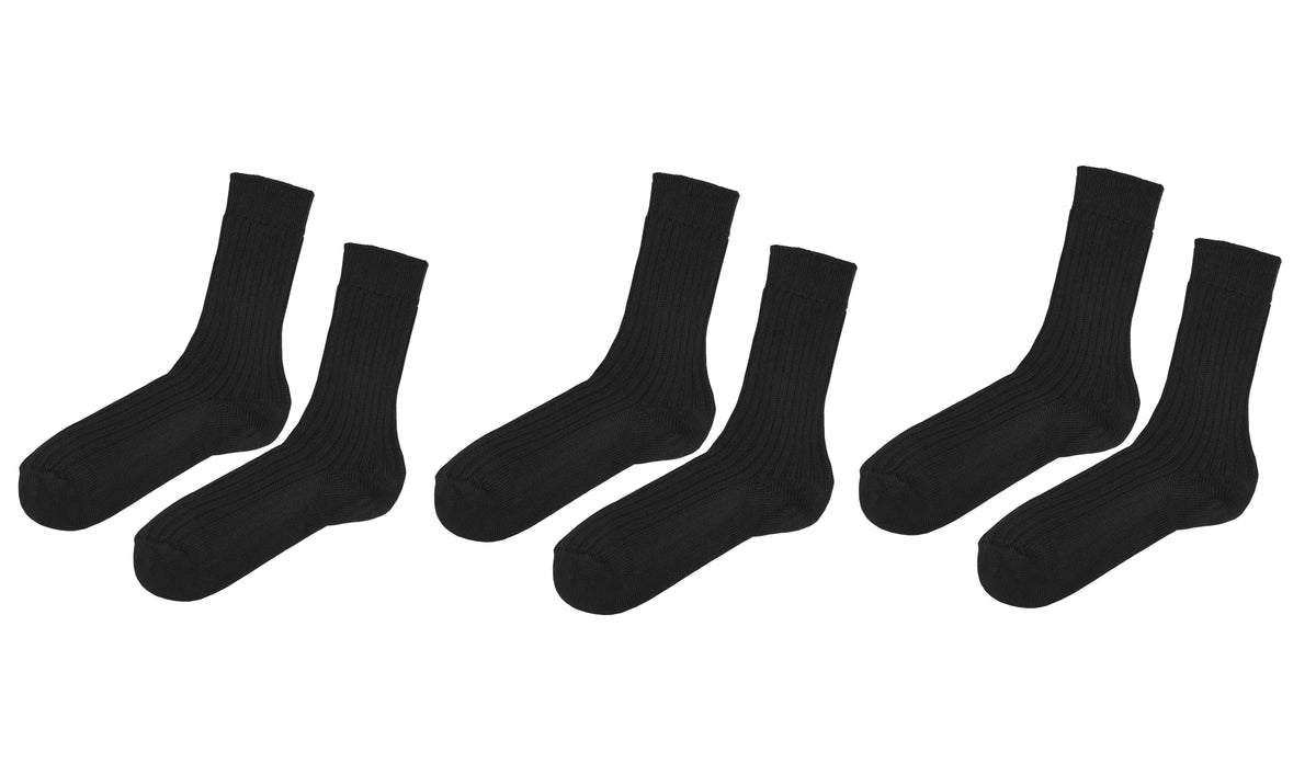 tittimitti® Men’s 100% Organic Cotton Boot Socks 3-Pack – Made in Italy
