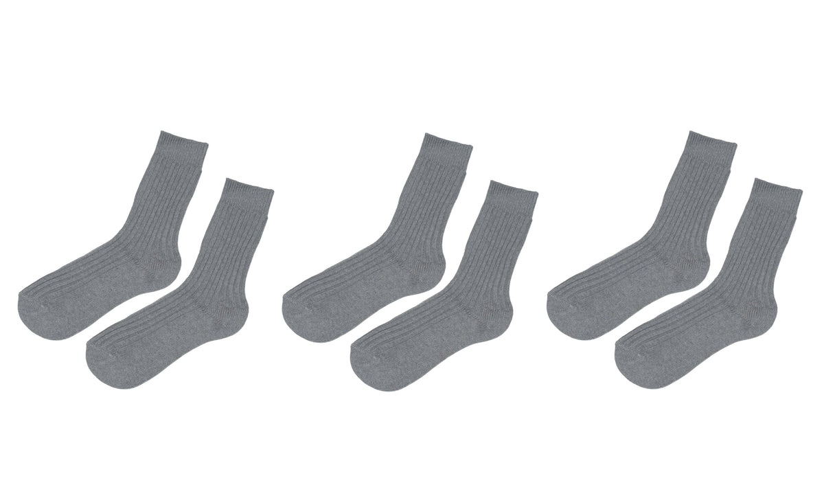 tittimitti® Men’s 100% Organic Cotton Boot Socks 3-Pack – Made in Italy