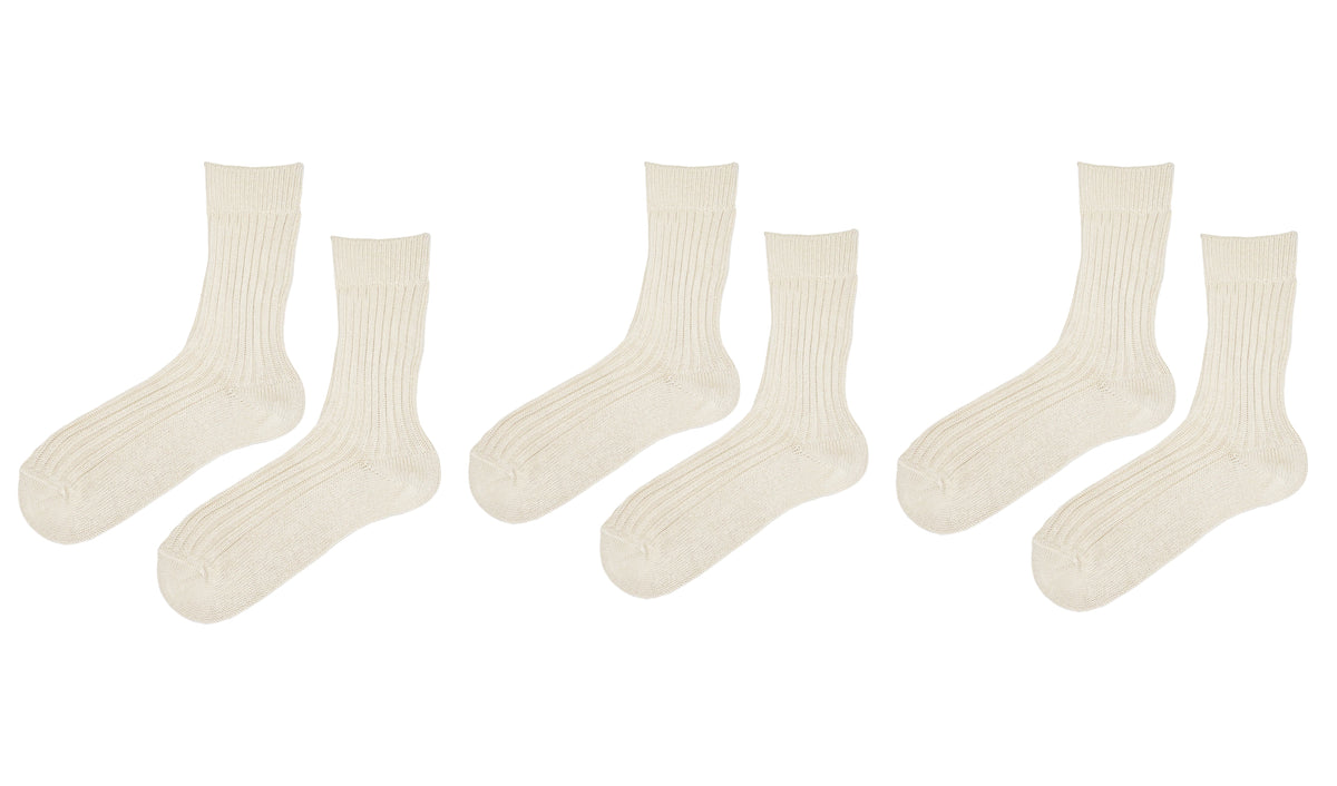 tittimitti® Men’s 100% Organic Cotton Boot Socks 3-Pack – Made in Italy
