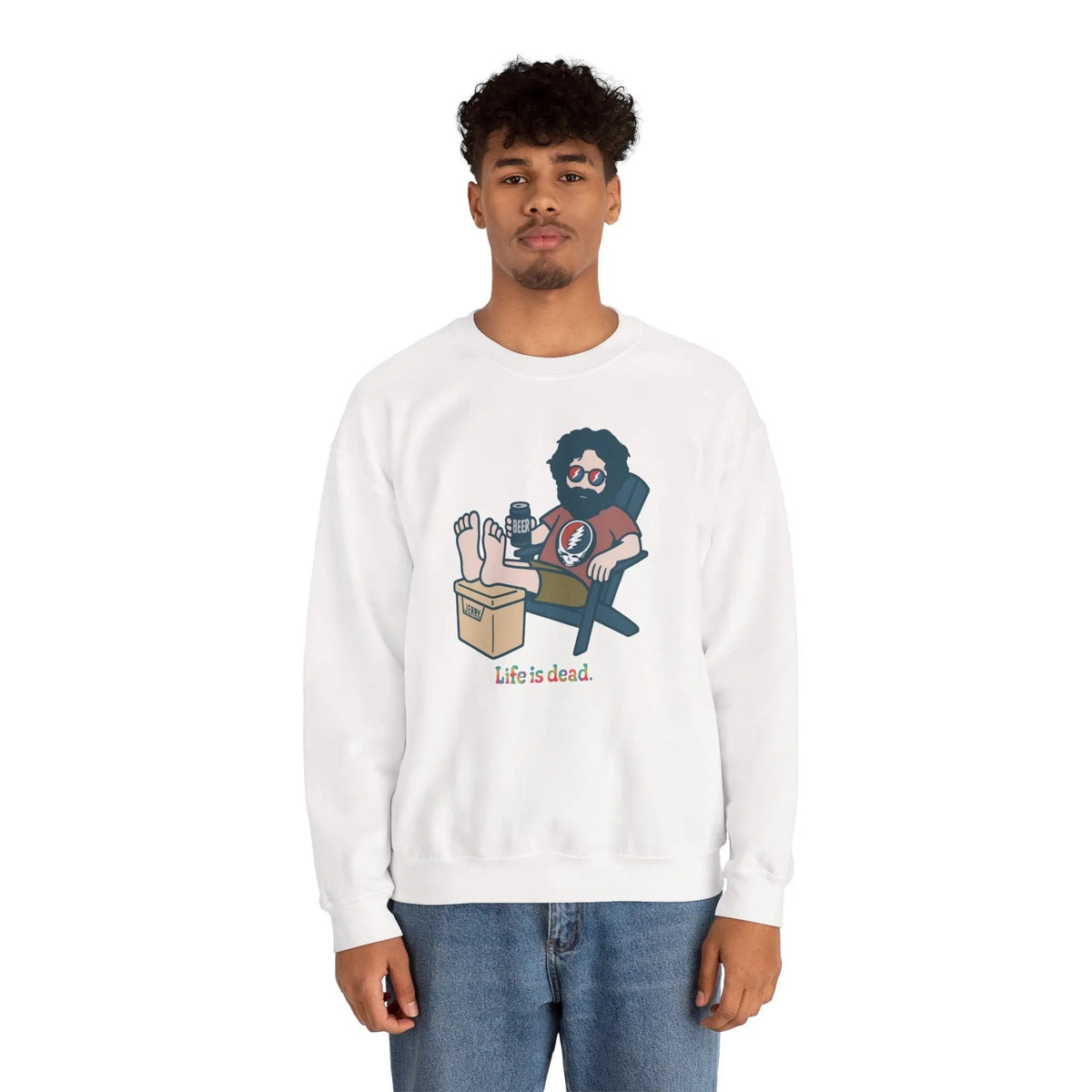 Stay Cool, Jerry Life is Dead Crewneck