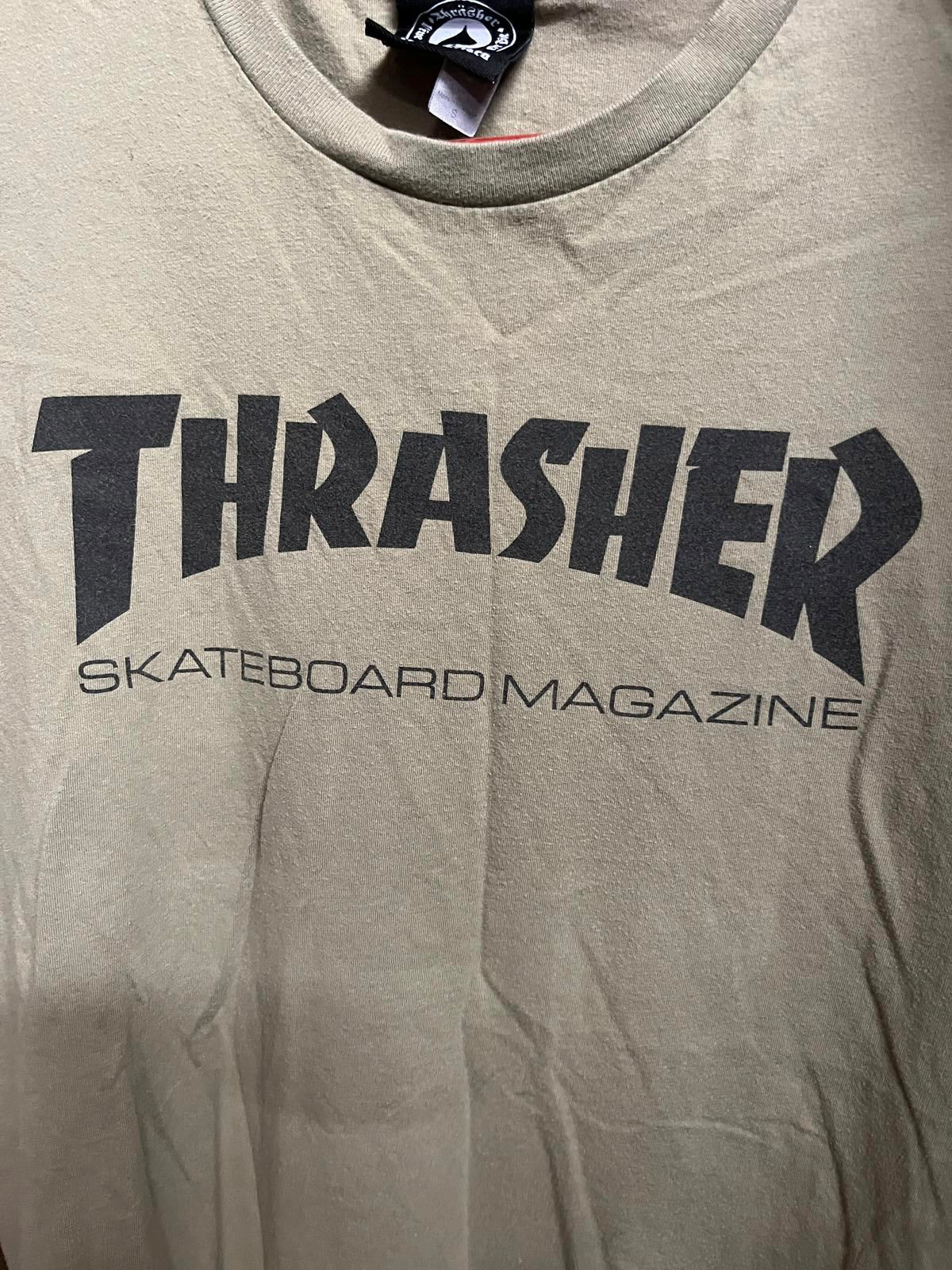 T-shirt Thrasher Skateboard Magazine - Vert militaire - S