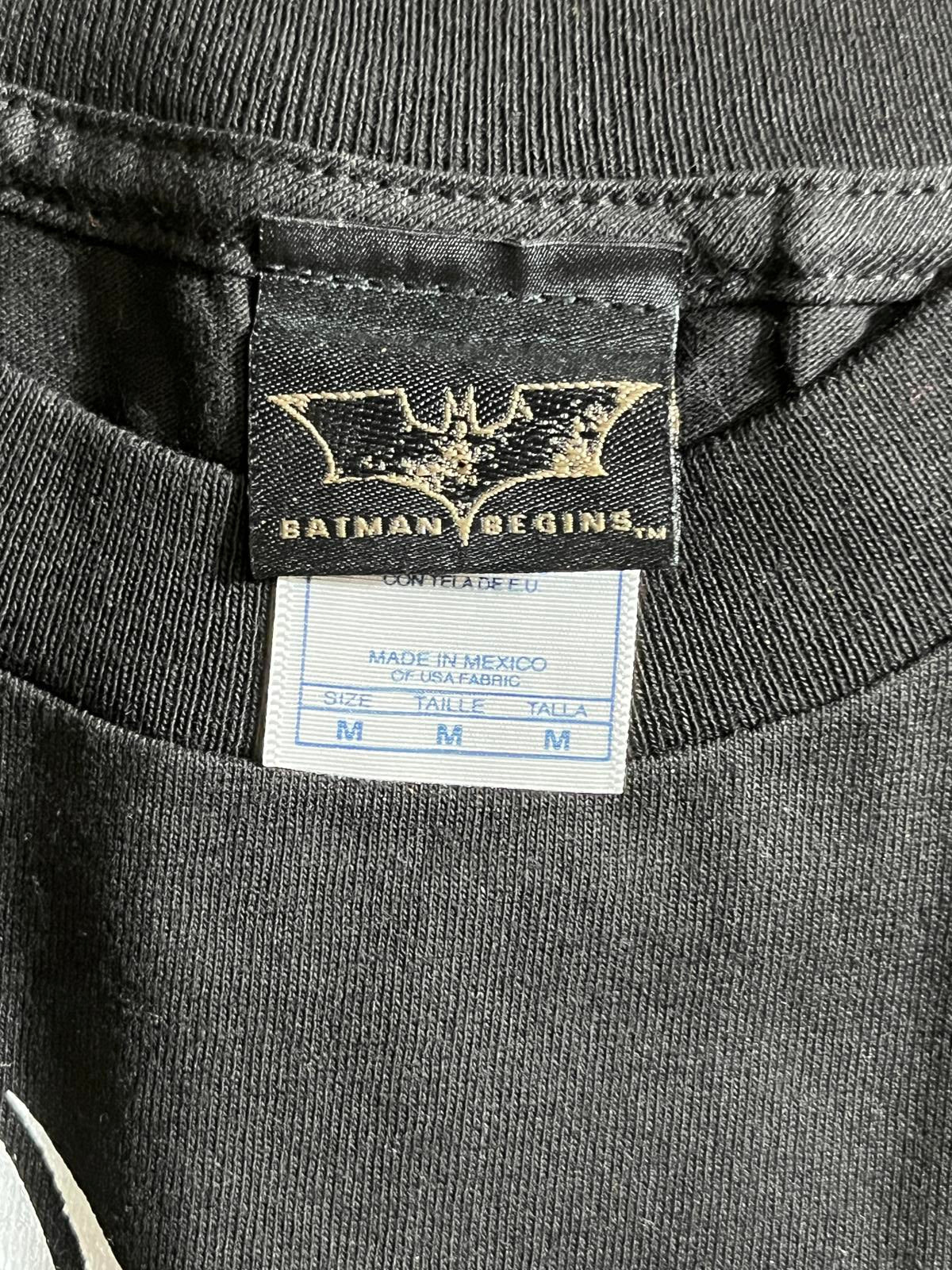 T-shirt promotionnel du film Batman Begins - Étiquette Batman Begins - M