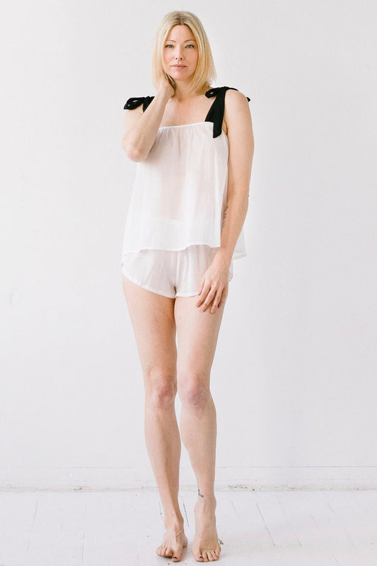 Short en voile de coton