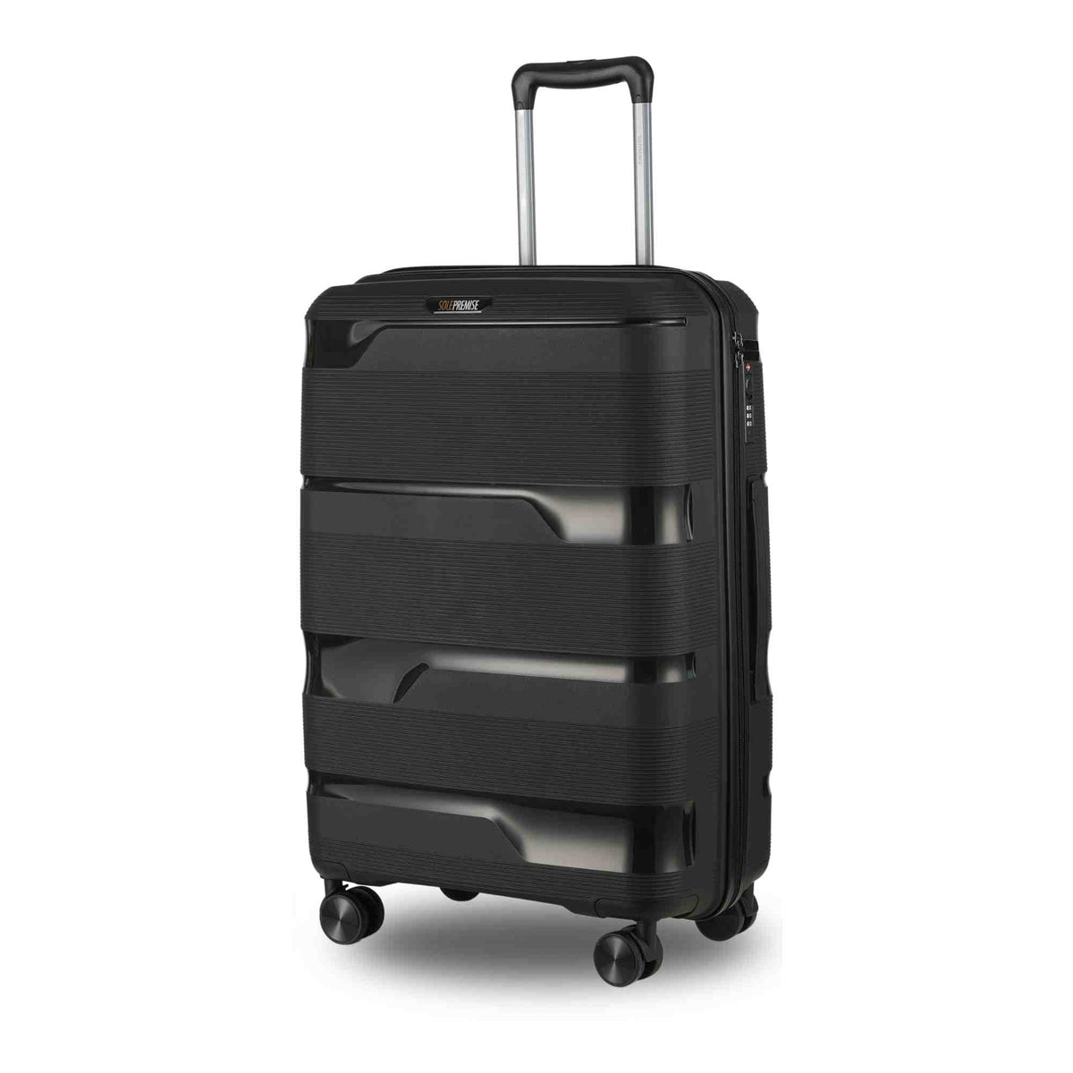24-Inch Black Hardcase Spinner Suitcase