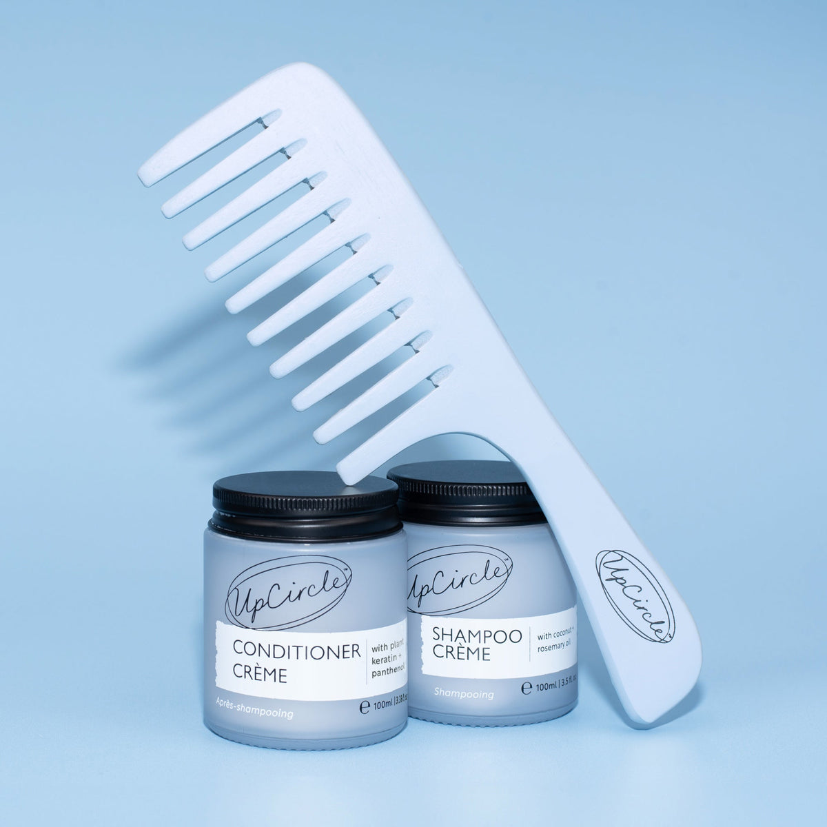 UpCircle Shampoo & Conditioner Duo with Bamboo Wide-Tooth Comb