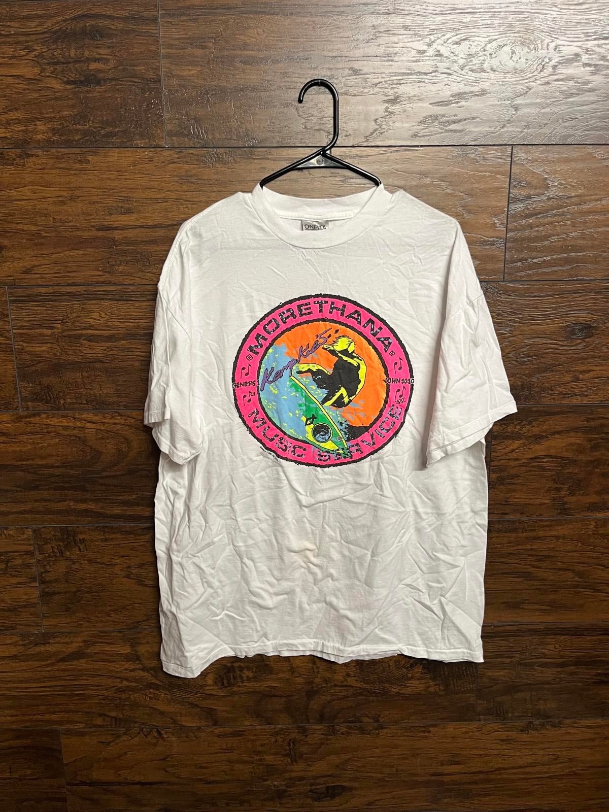 T-shirt de surf chrétien - Vintage Jesus Surf simple piqûre