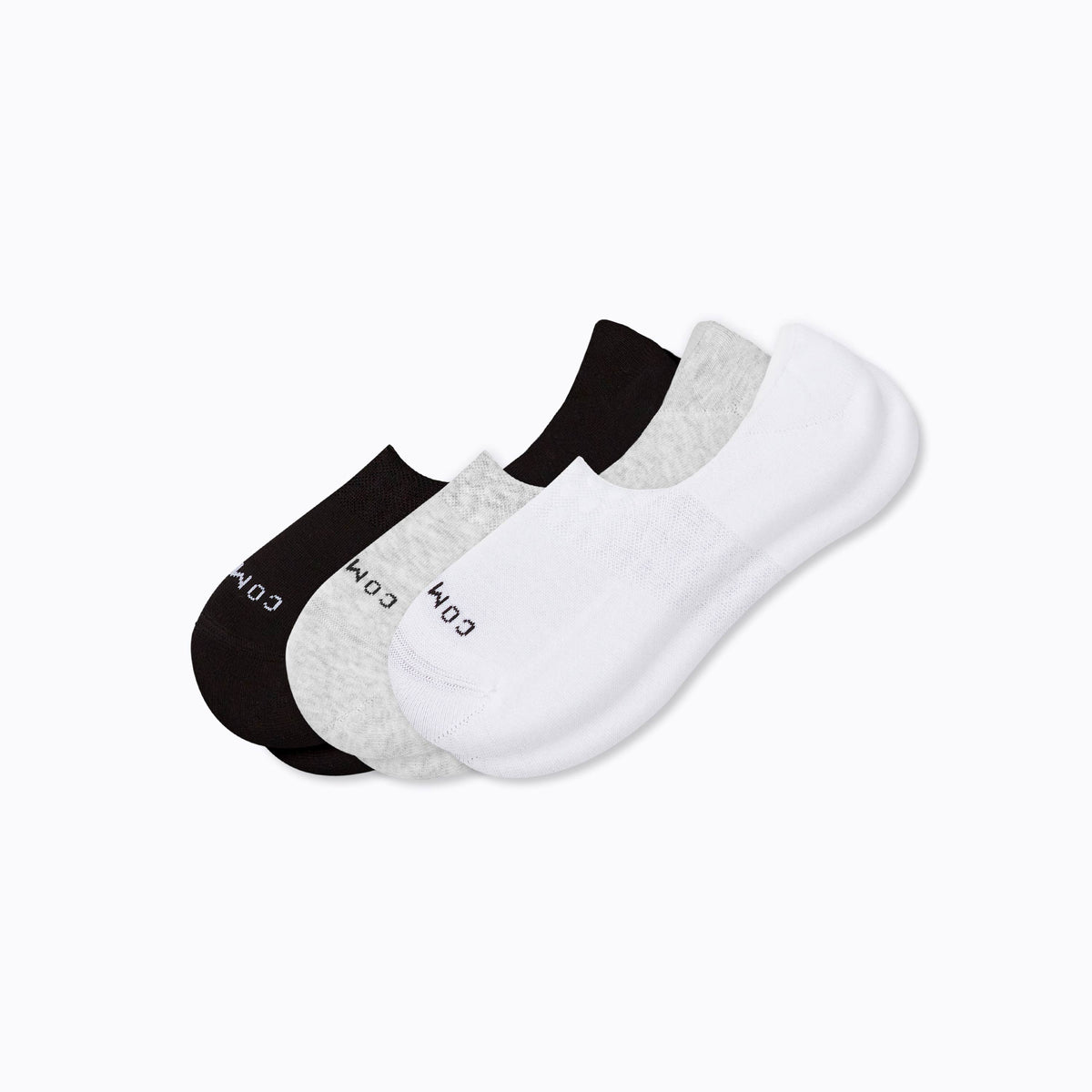 Chaussettes invisibles en coton peigné - lot de 3