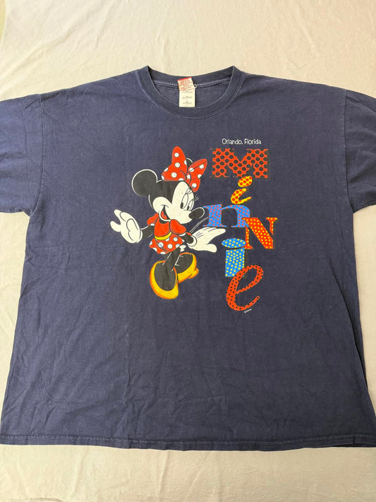 T-shirt vintage Minnie Mouse Orlando Floride Disney World XXL