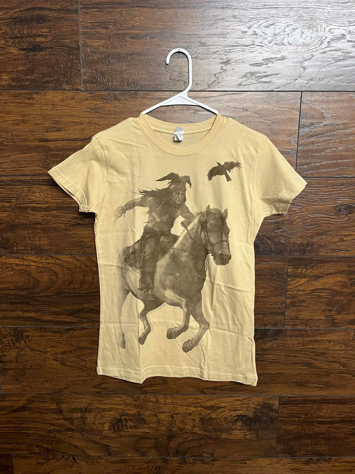 T-shirt femme Johnny Depp, promotion du film Lone Ranger