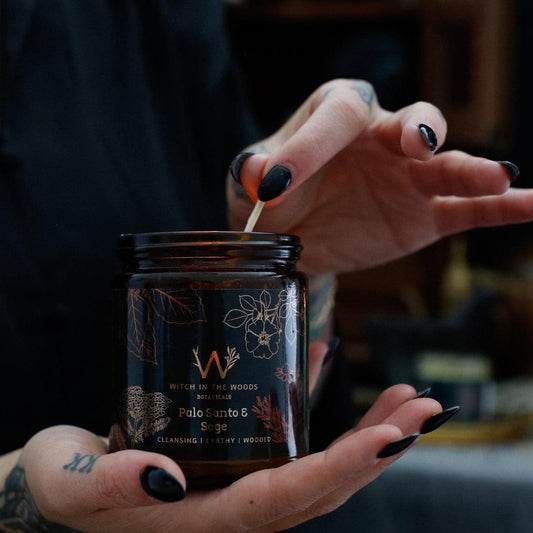 Bougie au Palo Santo et à la sauge
