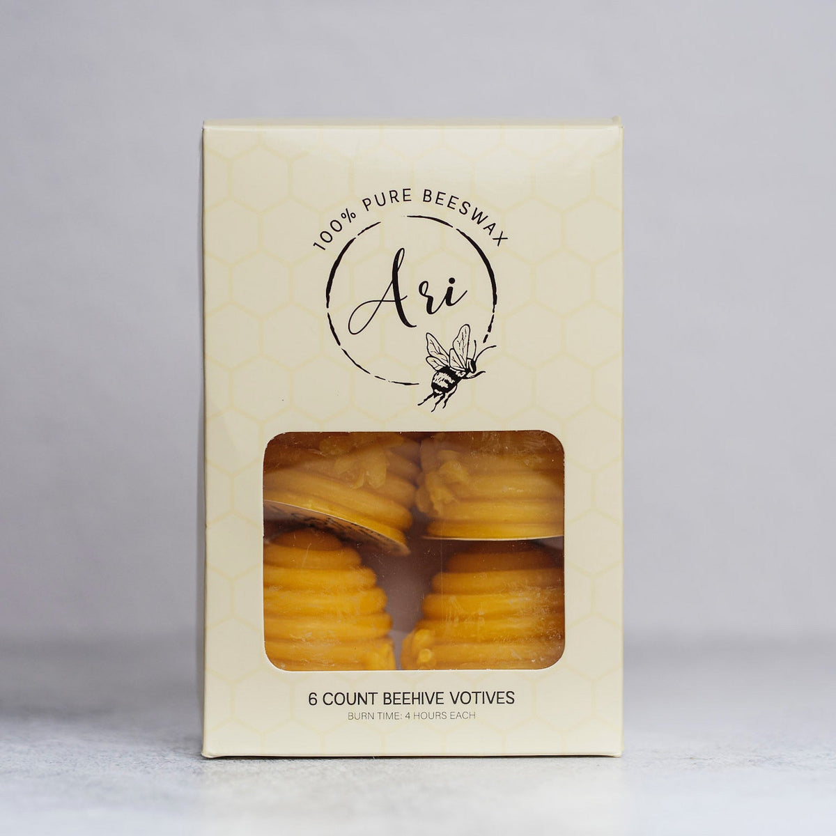 6- Beeswax Candle Hive Votives