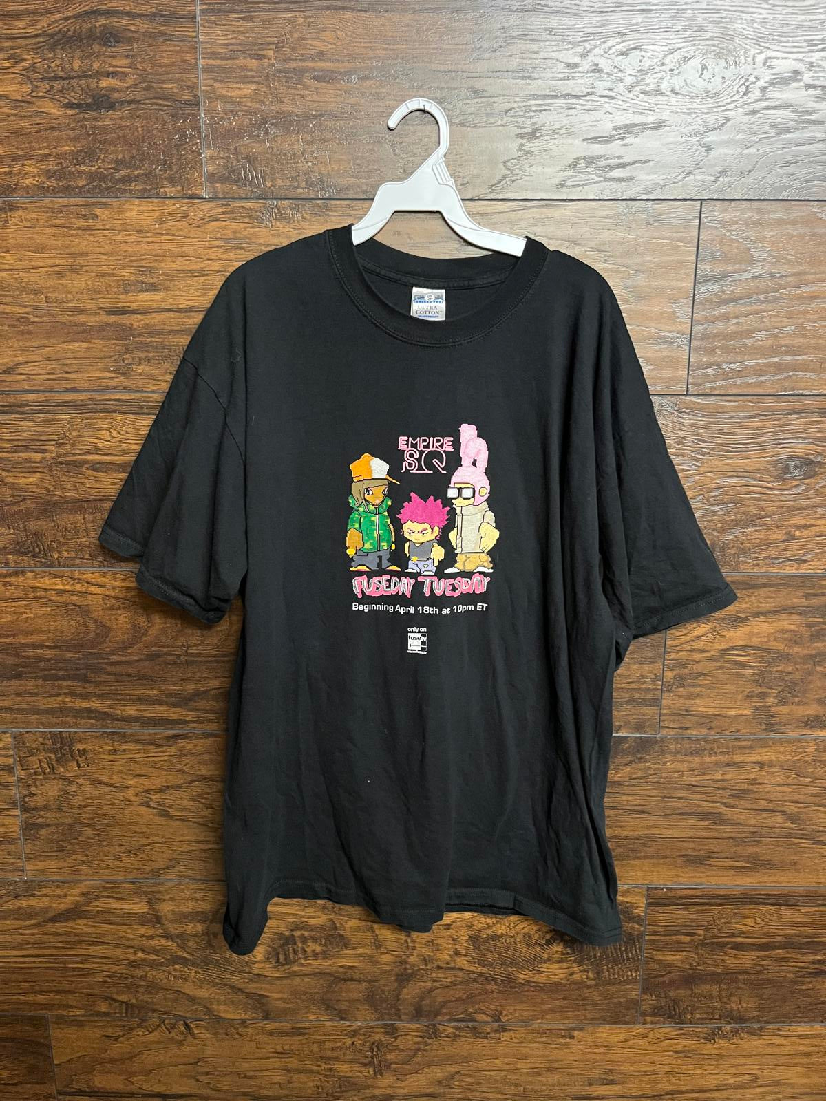 T-shirt promotionnel du dessin animé Empire Square, animation Fuse TV, taille XL