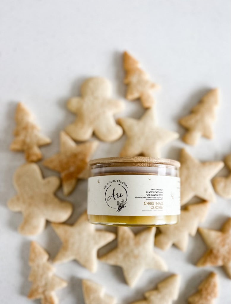 Christmas Cookie Beeswax Candle |8 oz