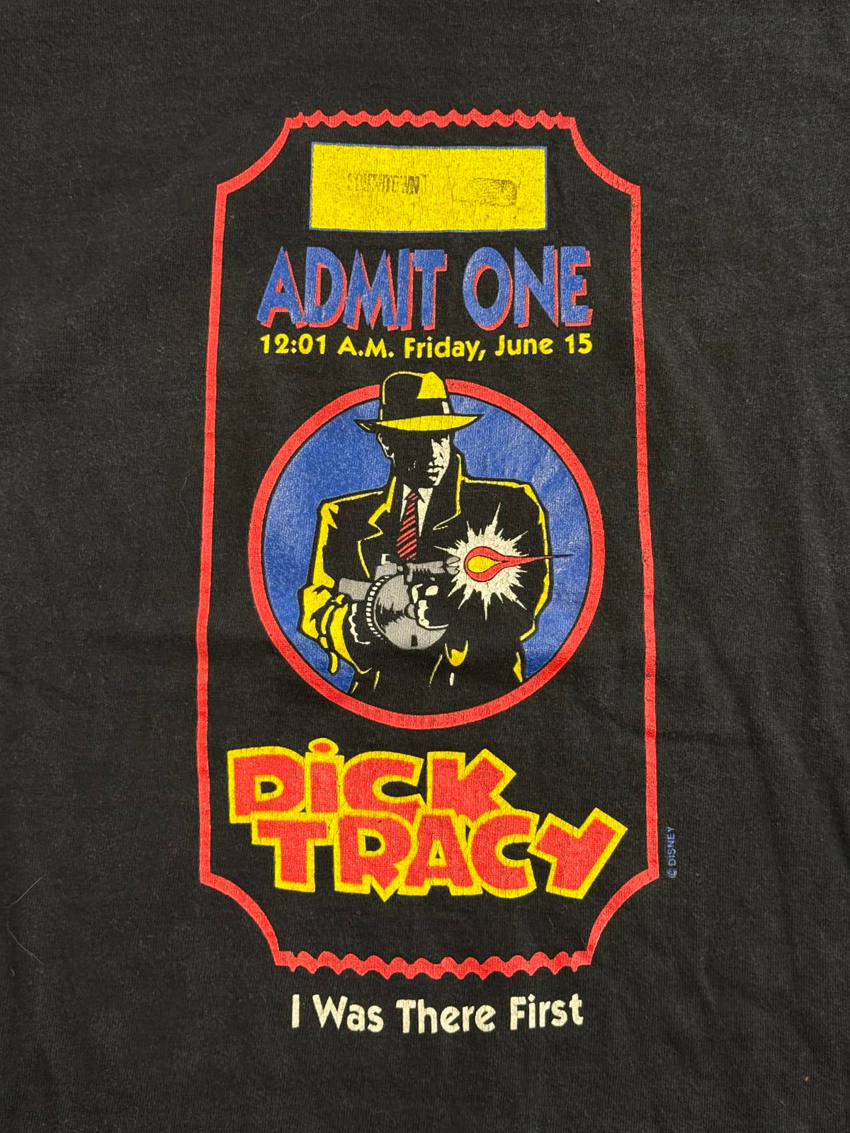 T-shirt vintage du film Dick Tracy « Admit One I Was There » - L