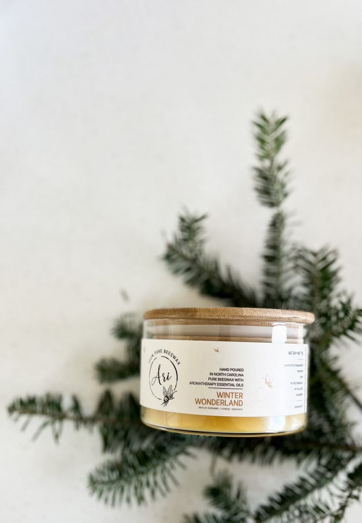 Winter Wonderland Beeswax Candle |8 oz