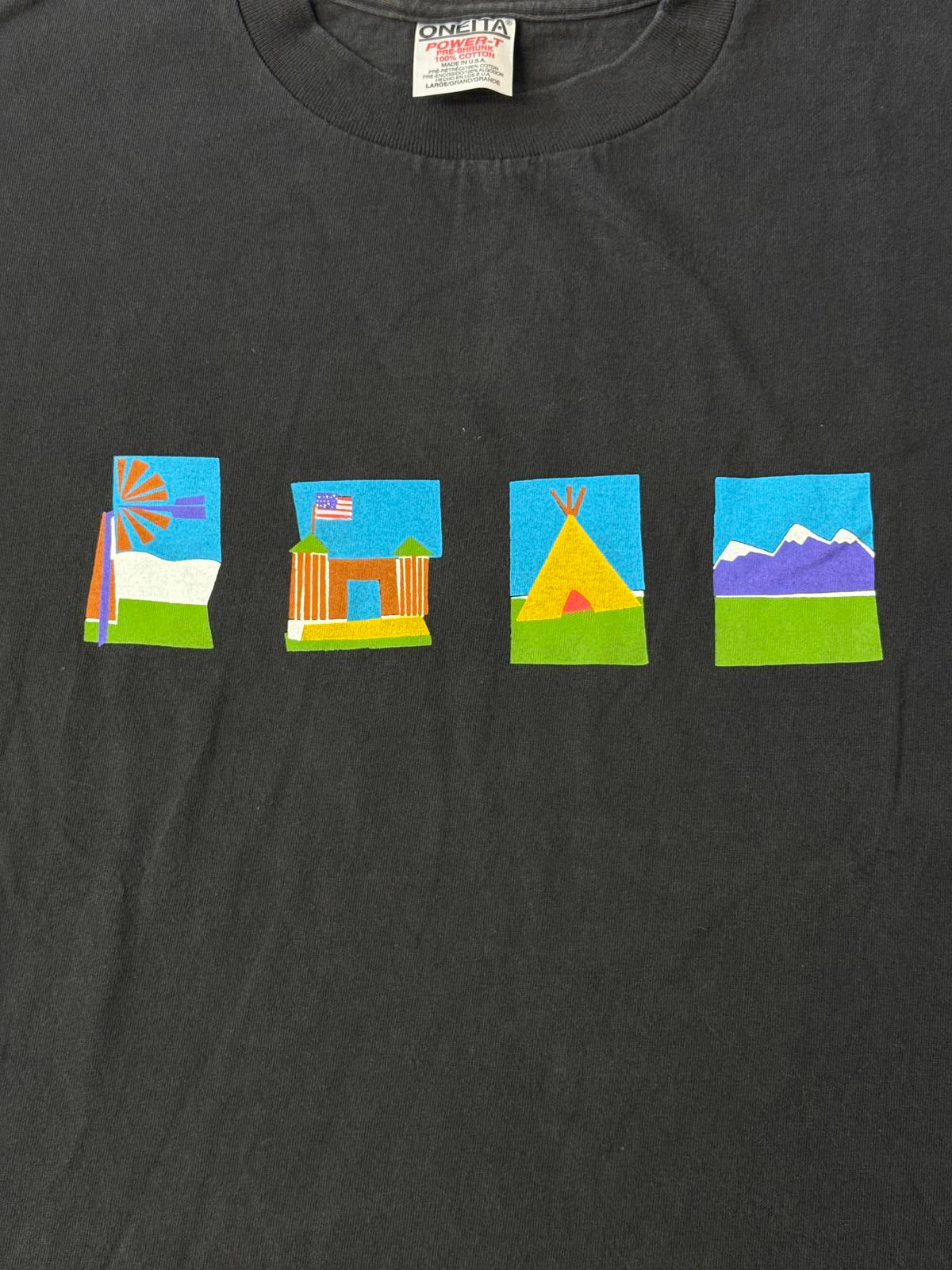 T-shirt du documentaire The Real West émission TV 1996 art XL