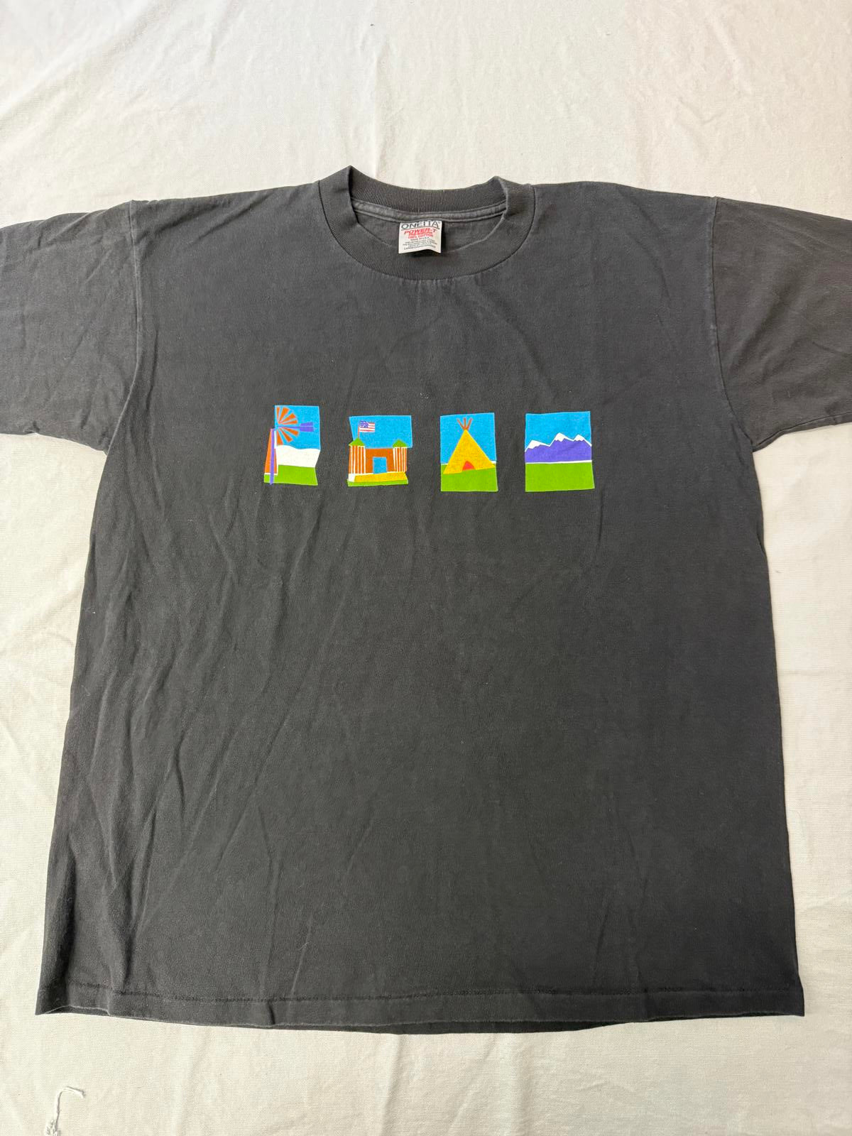 T-shirt du documentaire The Real West émission TV 1996 art XL