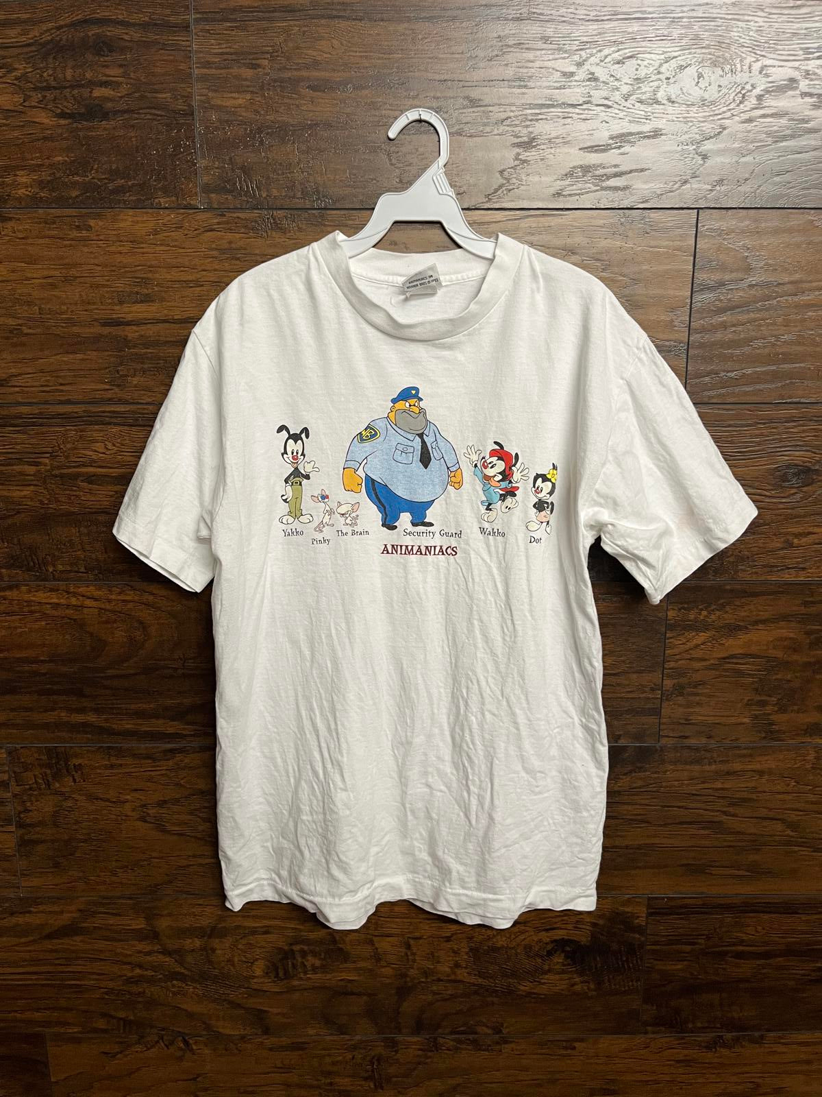 T-shirt vintage Animaniacs 1993, t-shirt promotionnel avec les personnages de la série TV - L