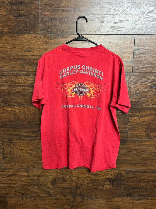 T-shirt Harley Davidson Y2K Corpus Christi Texas - L