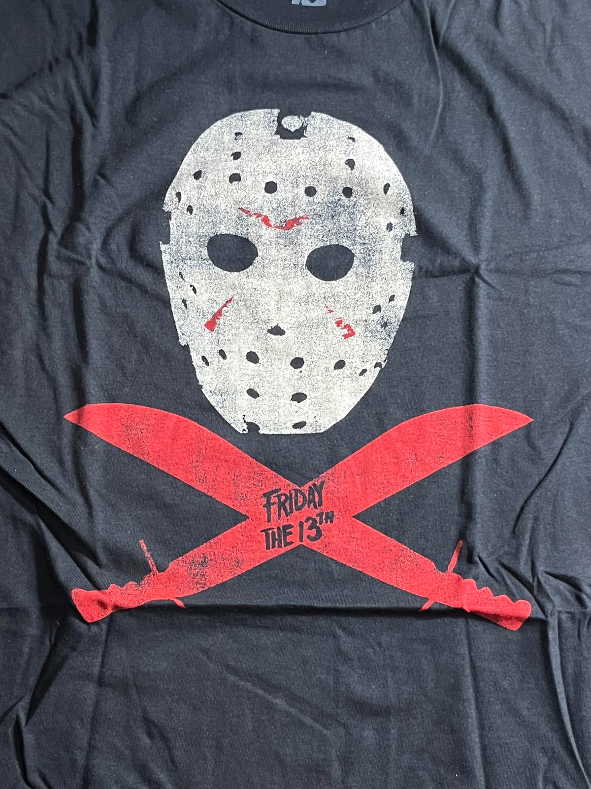T-shirt vintage du film Vendredi 13 avec masque de gardien de Jason - L