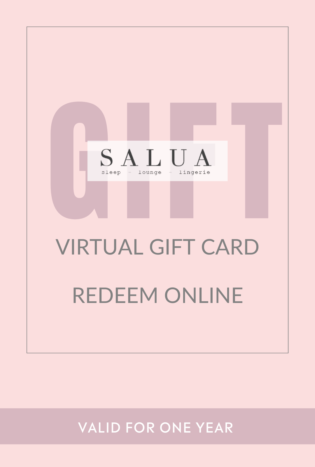 SALUA GIFT CARD