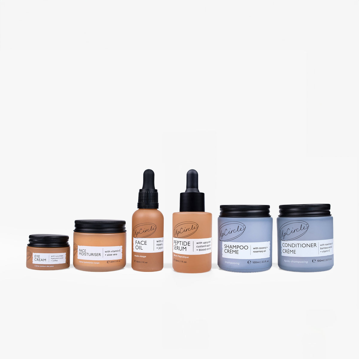 UpCircle Best-Sellers Skin & Hair Care Bundle, 6-Piece Set