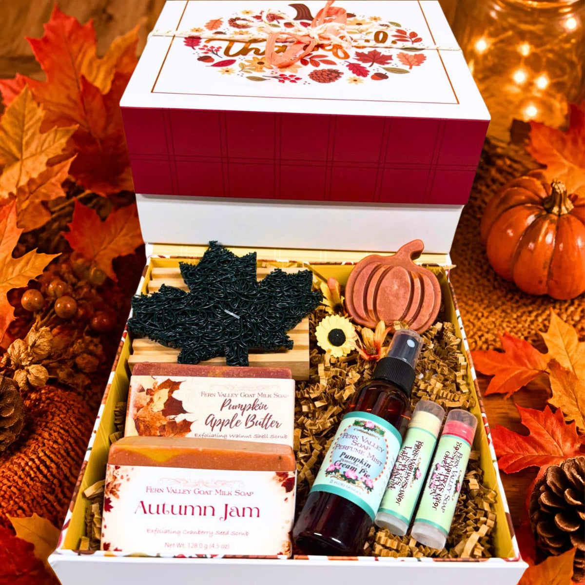 Handmade Goat Milk Soap & Perfume Set | Beyond Thankful Fall Gift Box