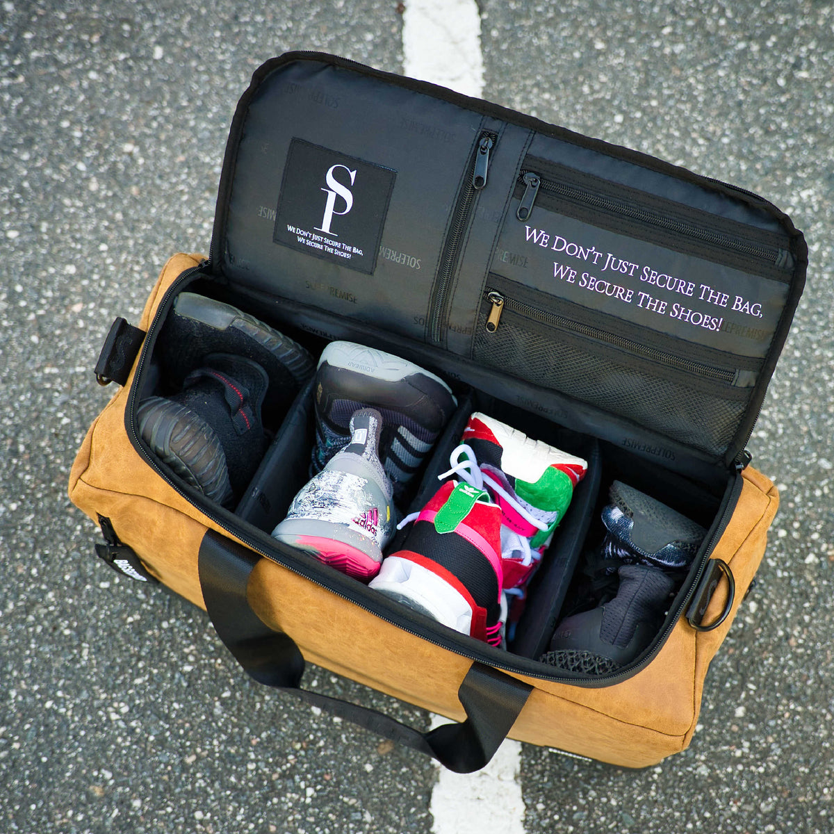 Brown Leather Sneaker Duffle