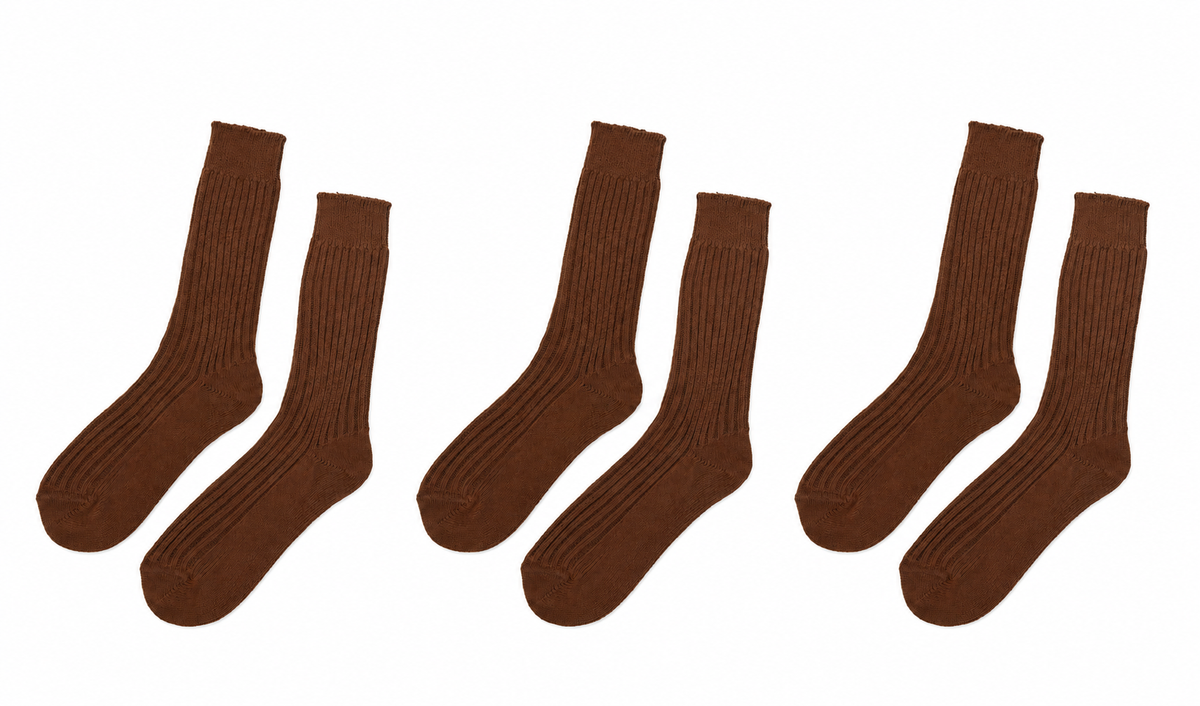 tittimitti® Men’s 100% Organic Cotton Boot Socks 3-Pack – Made in Italy