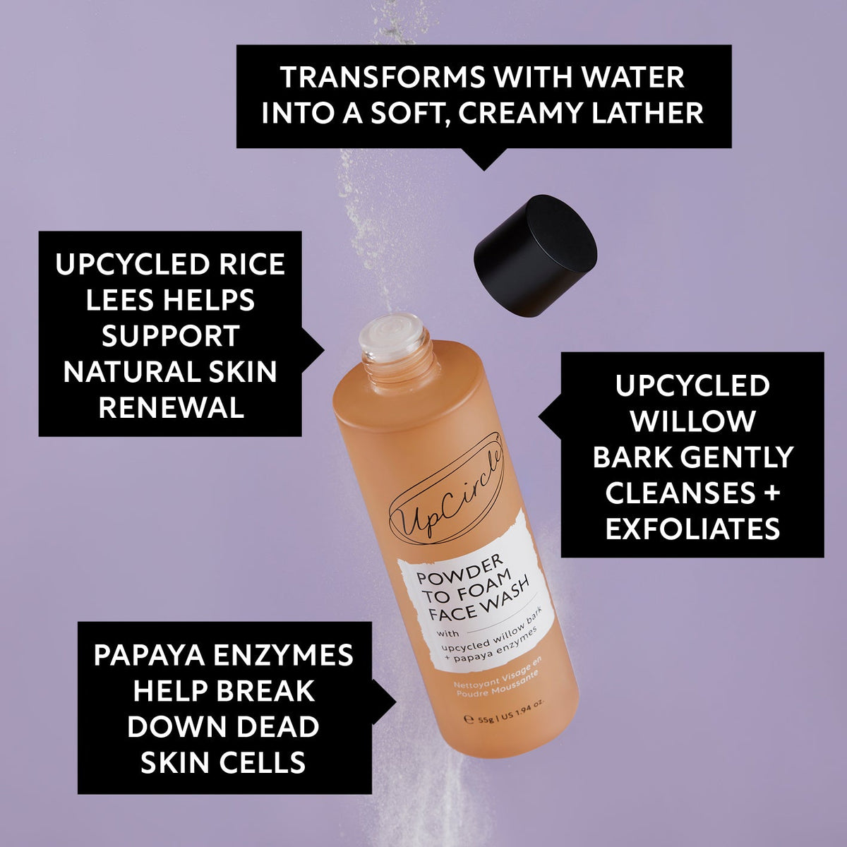 UpCircle Daily Duo Face Wash & Vitamin E Moisturizer Set