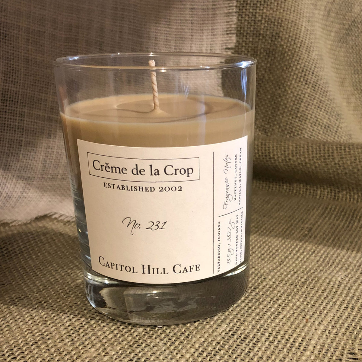 Bougie en cire de soja - Café Capitol Hill