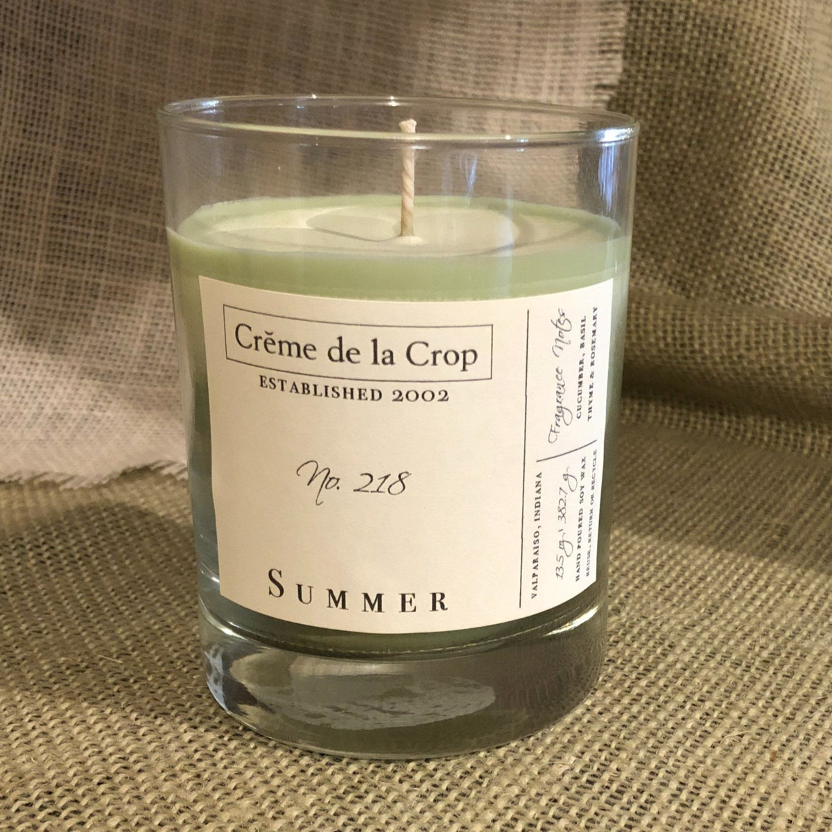 Summer Cucumber & Basil Soy Candle, 13.5 oz