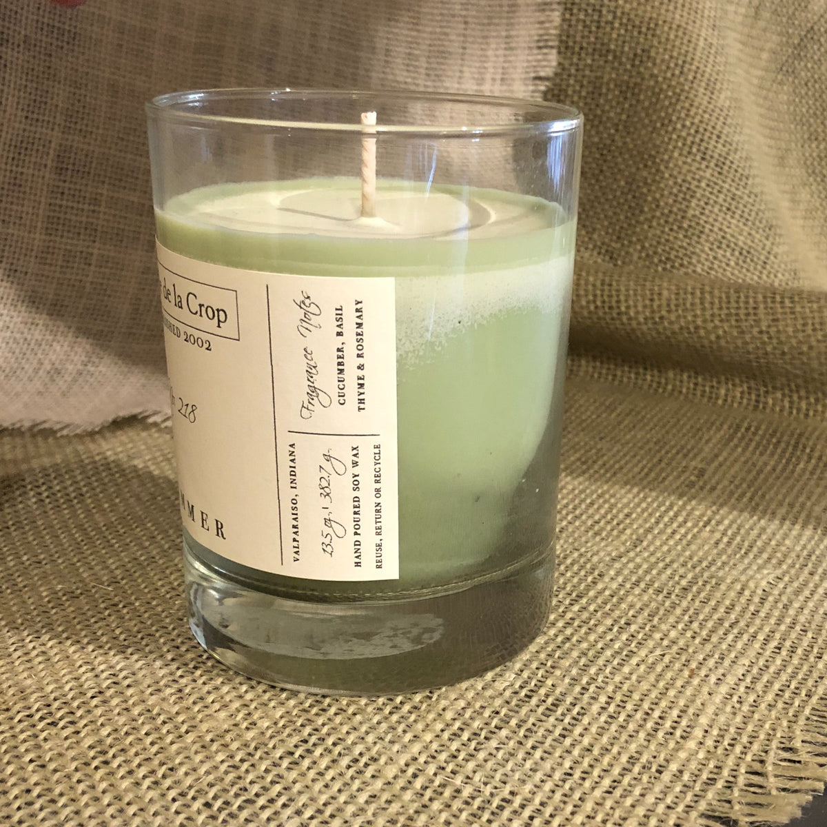 Summer Cucumber & Basil Soy Candle, 13.5 oz