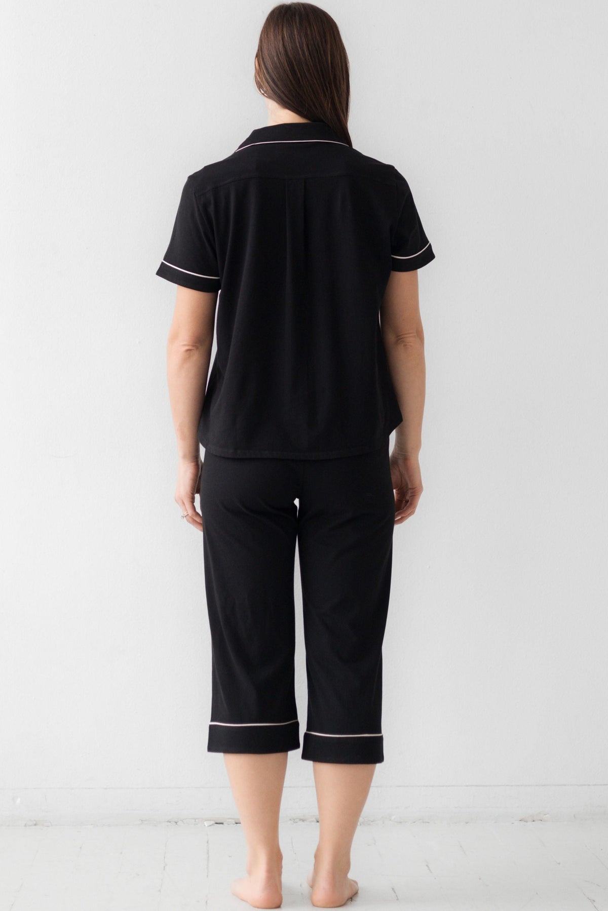Classic Luxury Capri Pajamas in  Brushed Pima Cotton