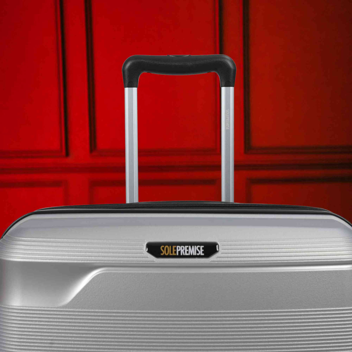 20-Inch Silver Hardcase Carry-On Spinner Suitcase