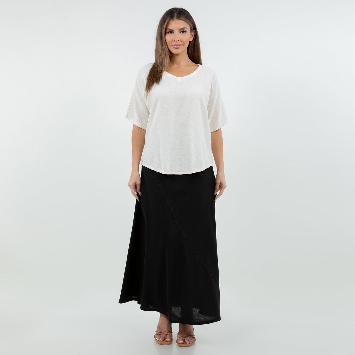 Ally Cotton Gauze Resort Skirt