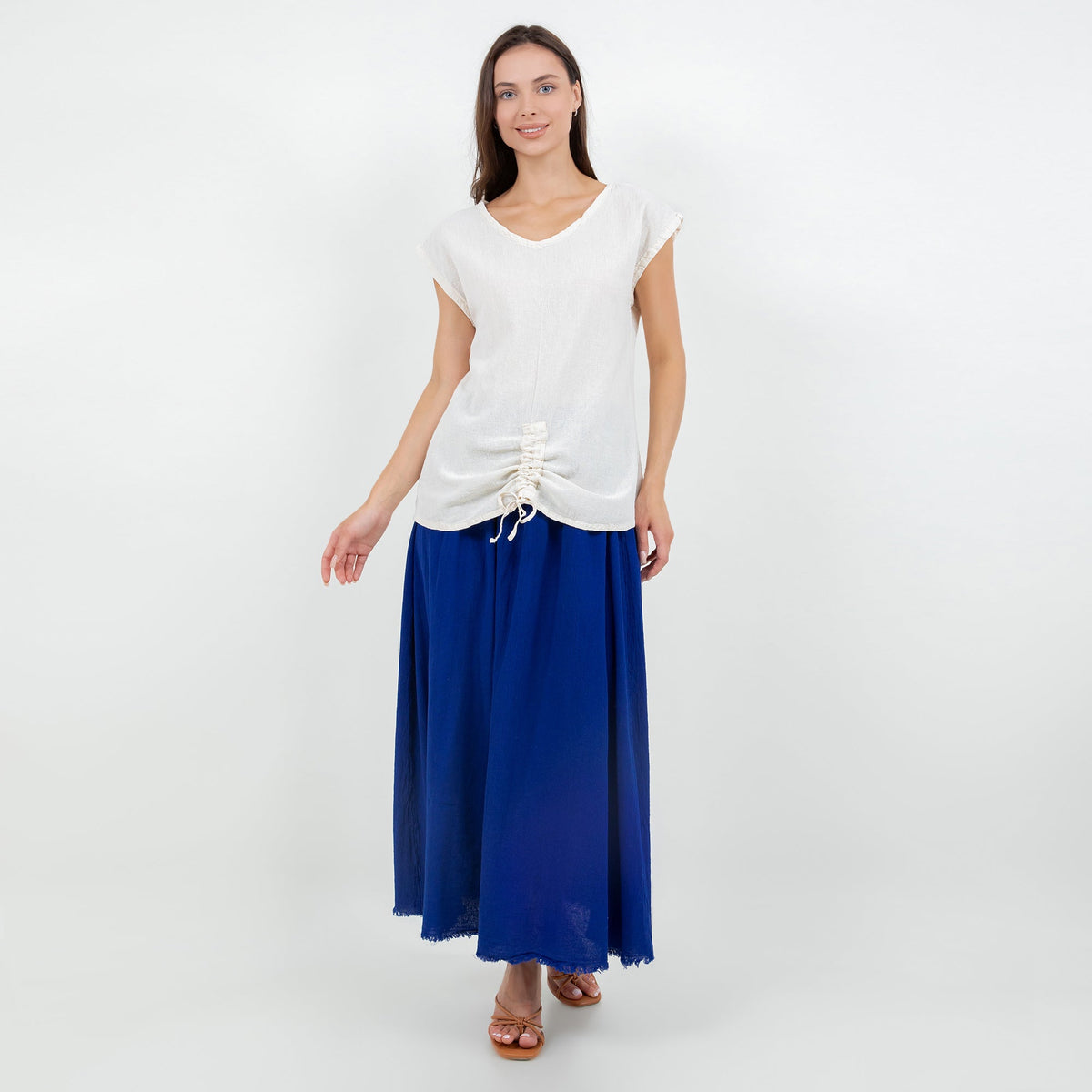 Camie Women's Cotton Gauze Relaxed Top