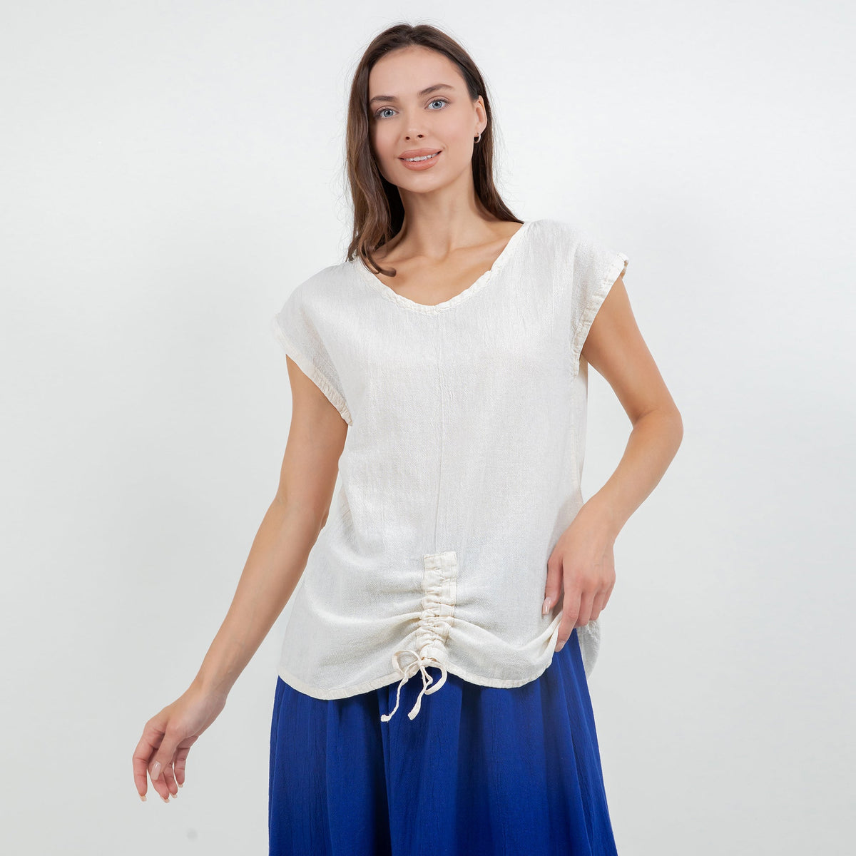 Camie Women's Cotton Gauze Relaxed Top