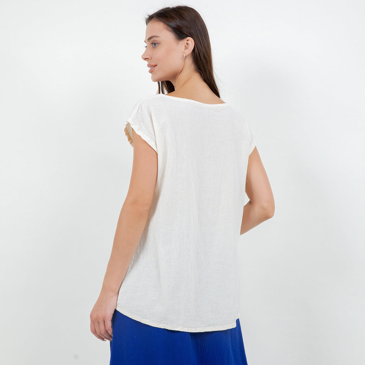 Camie Women's Cotton Gauze Relaxed Top