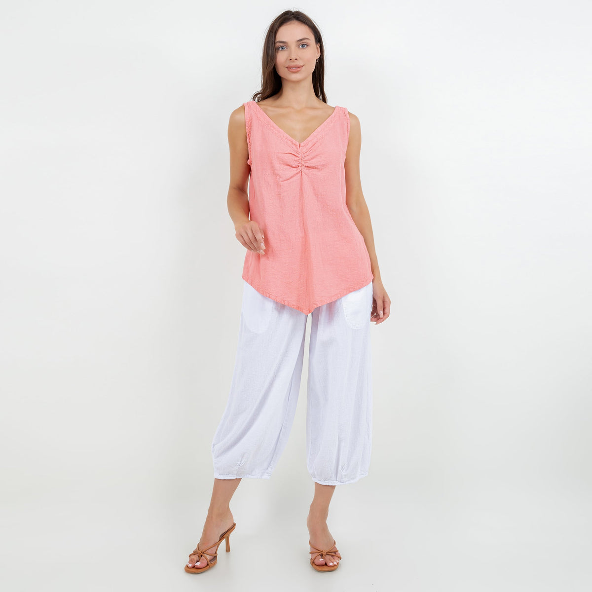 Dominica Women's Cotton Gauze Tank Top