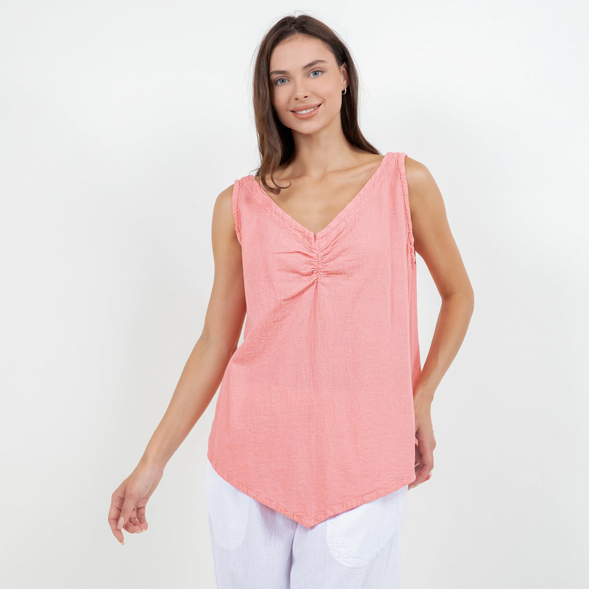 Dominica Women's Cotton Gauze Tank Top