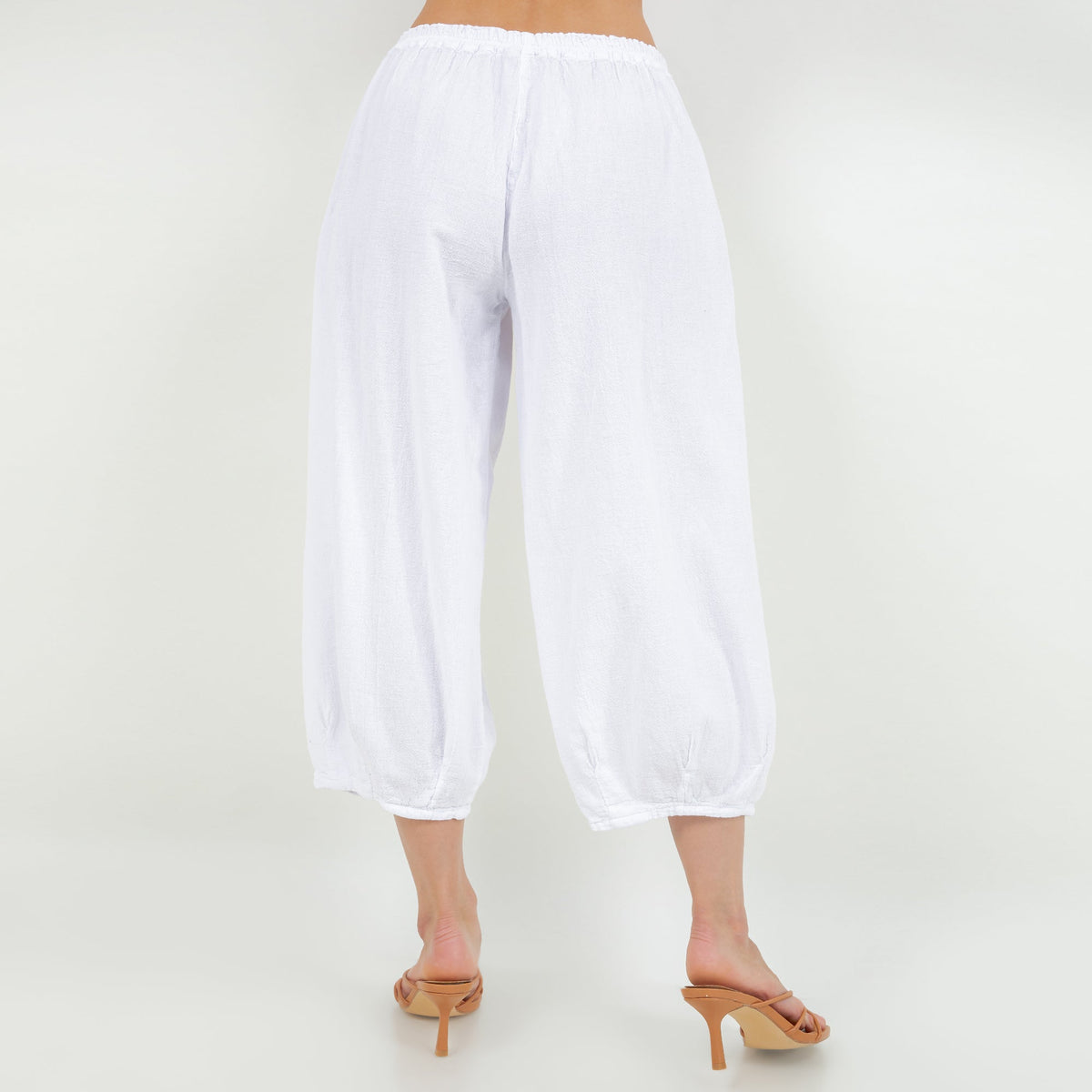 Ron Cotton Gauze Cropped Pants