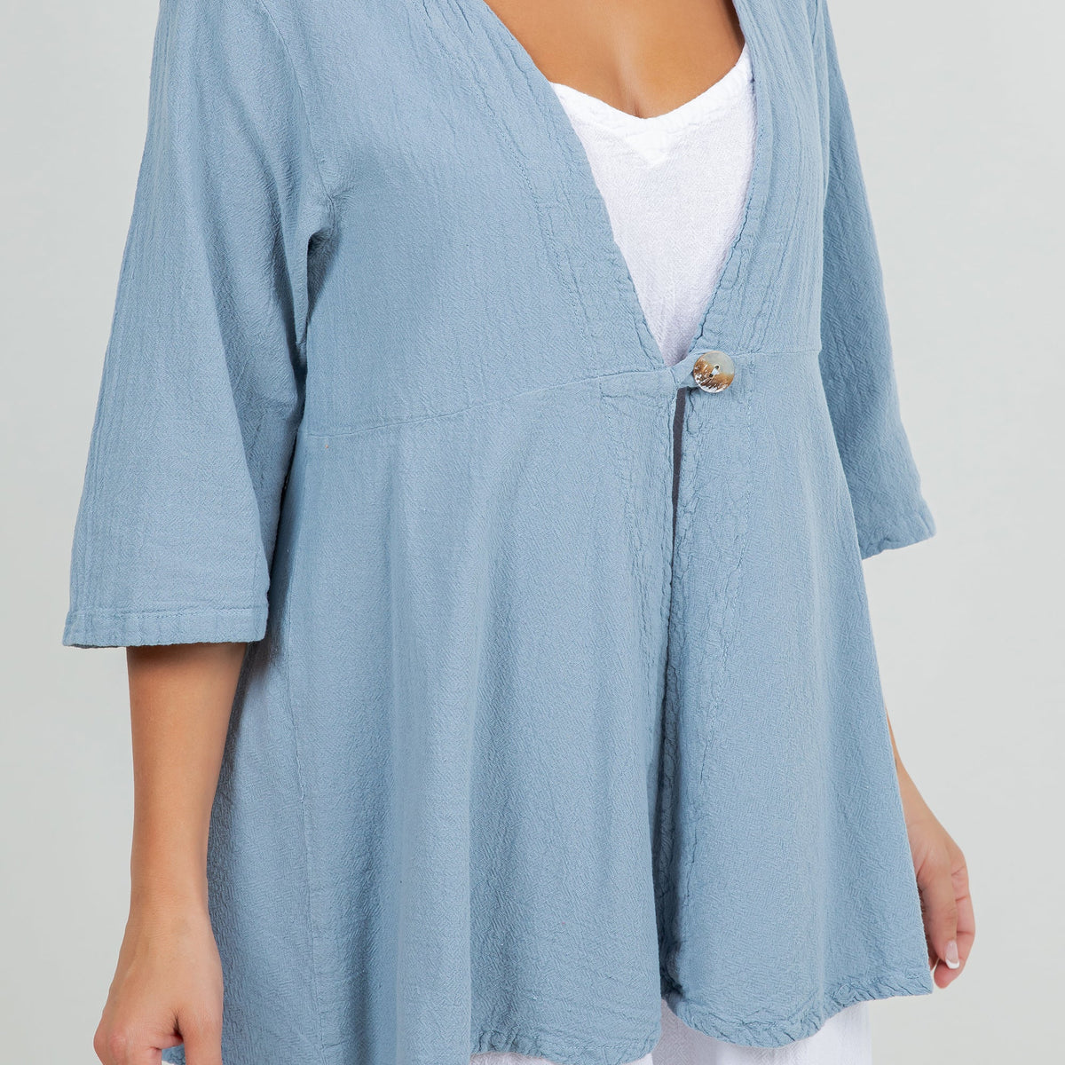 Chinatown Cotton Gauze Single-Button Jacket