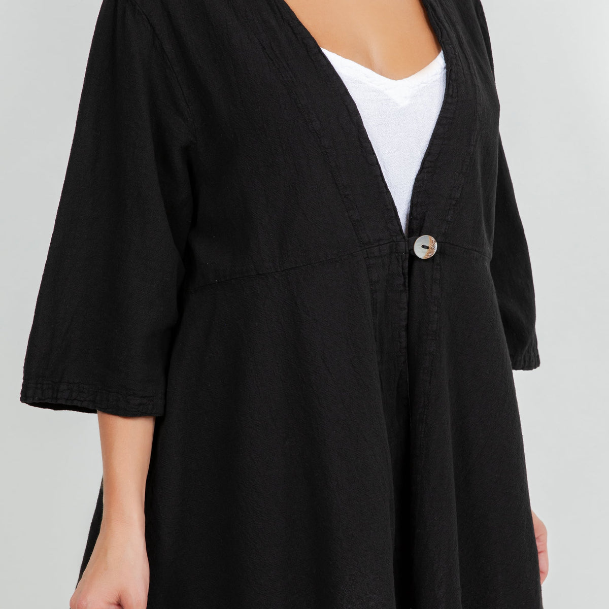 Chinatown Cotton Gauze Single-Button Jacket