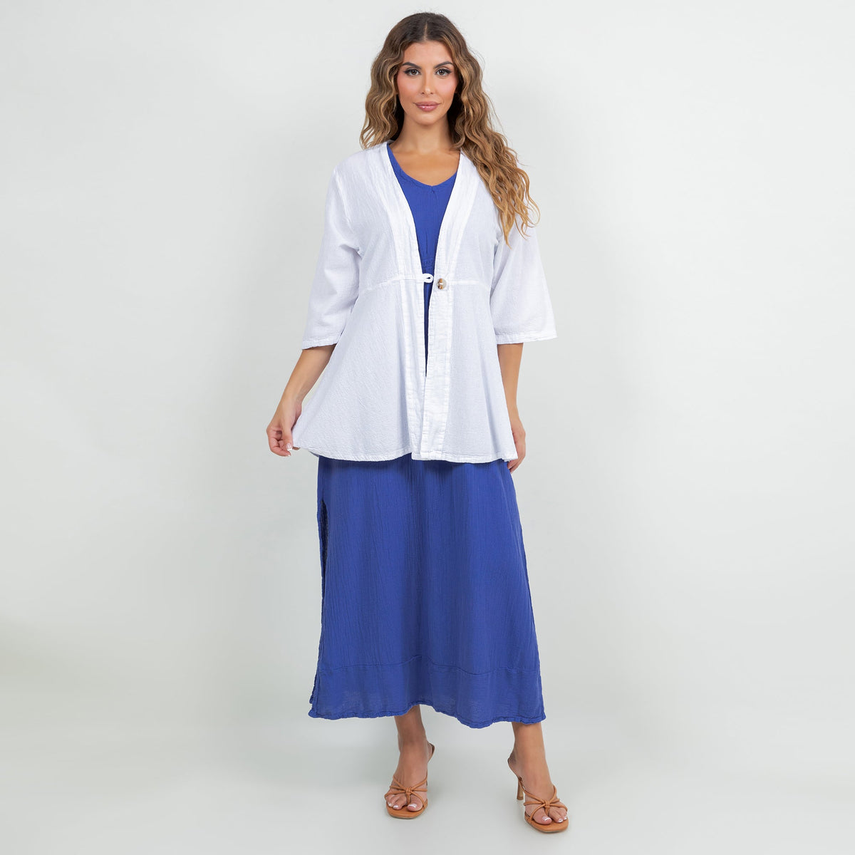 Chinatown Cotton Gauze Single-Button Jacket
