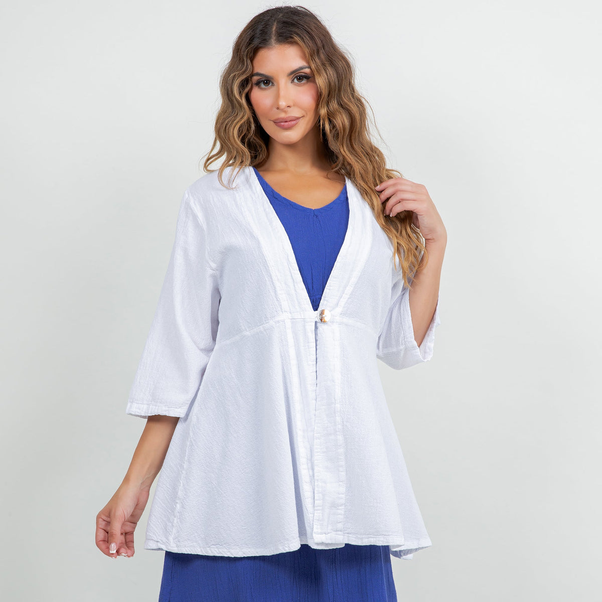Chinatown Cotton Gauze Single-Button Jacket